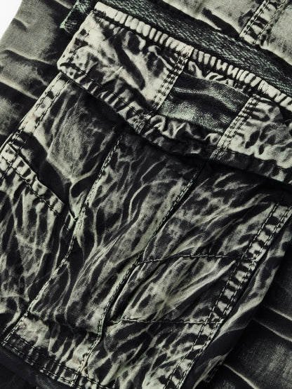 Gearbibi Camo Pattern Cotton Cargo Shorts