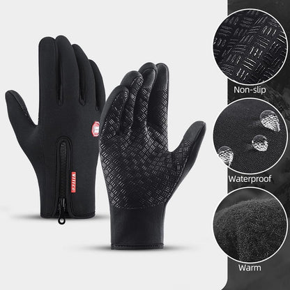 PeakRoo™ Waterproof Thermal Touchscreen Gloves – Windproof Winter Gloves for Outdoor Work, Driving & Sports