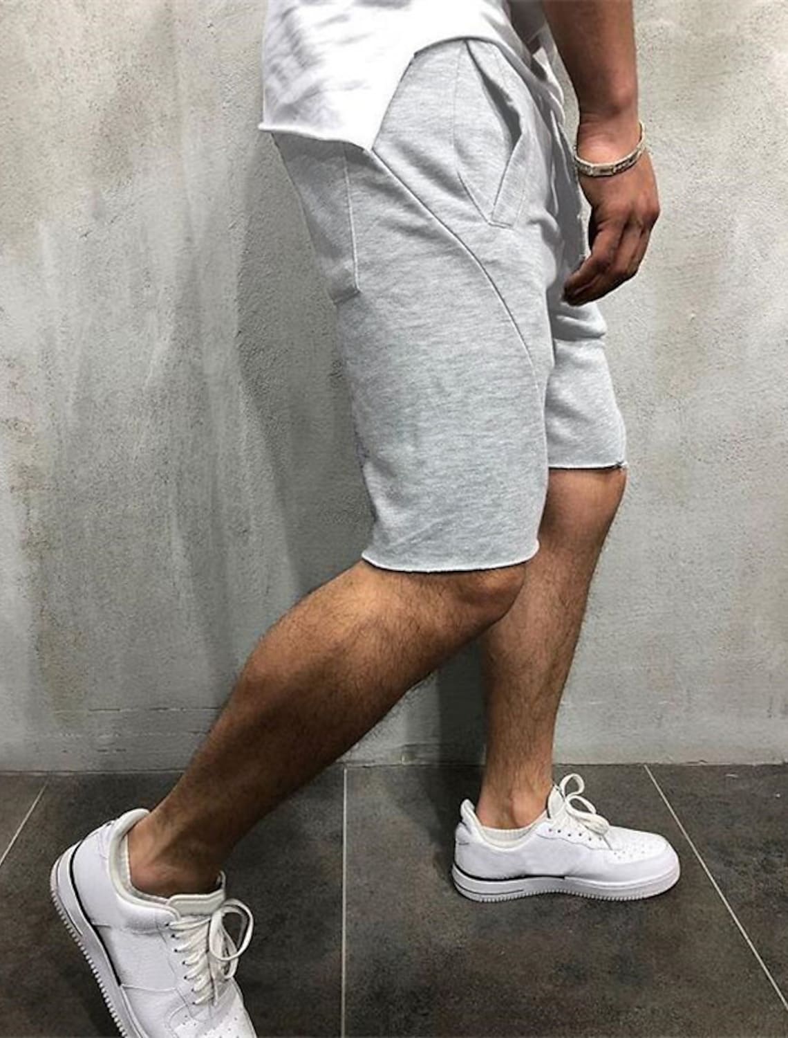 Gearbibi™ Loose Plain Elastic Waist Shorts
