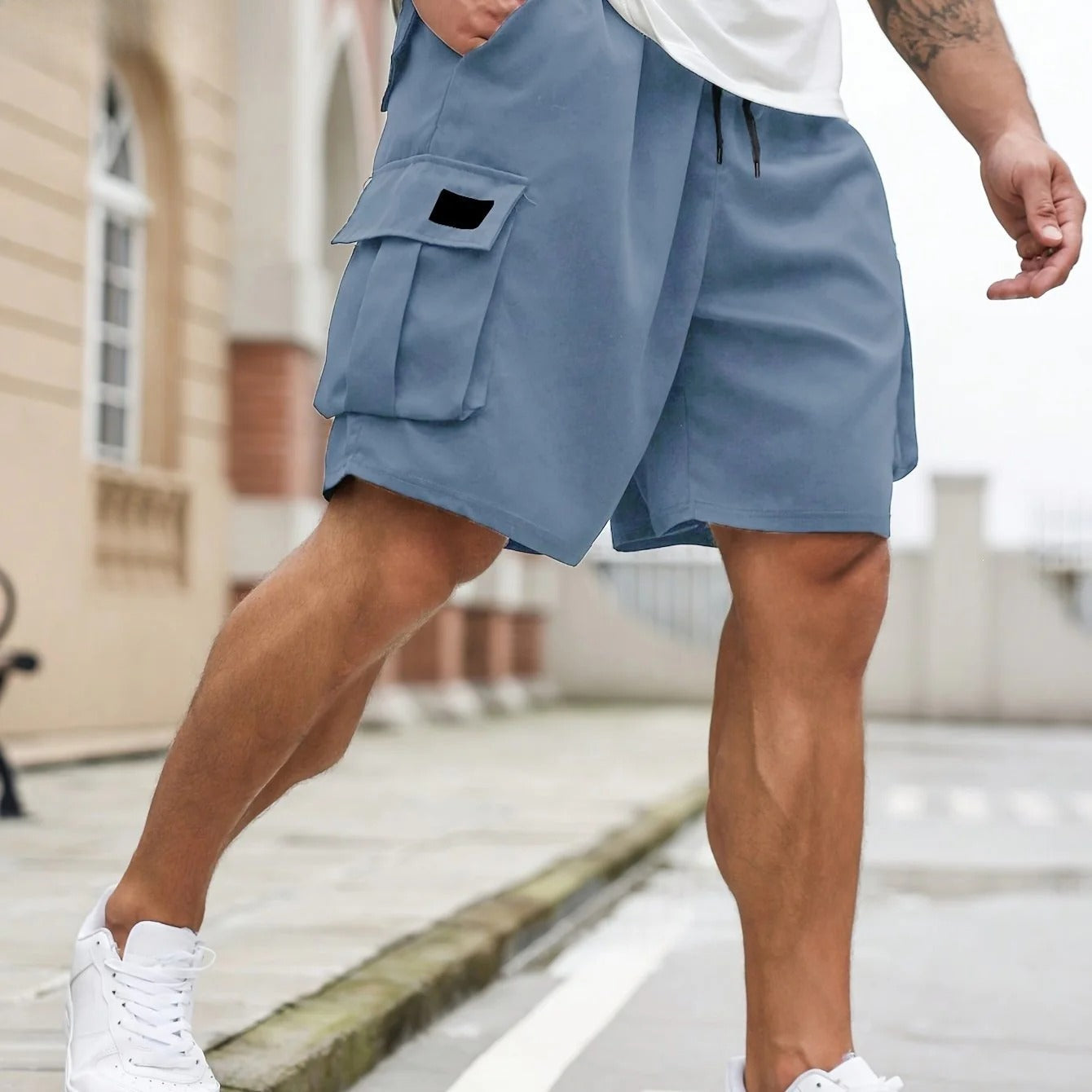 Men's Plus-size Casual Cargo Shorts