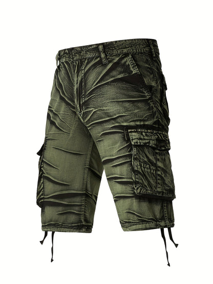 Gearbibi Camo Pattern Cotton Cargo Shorts