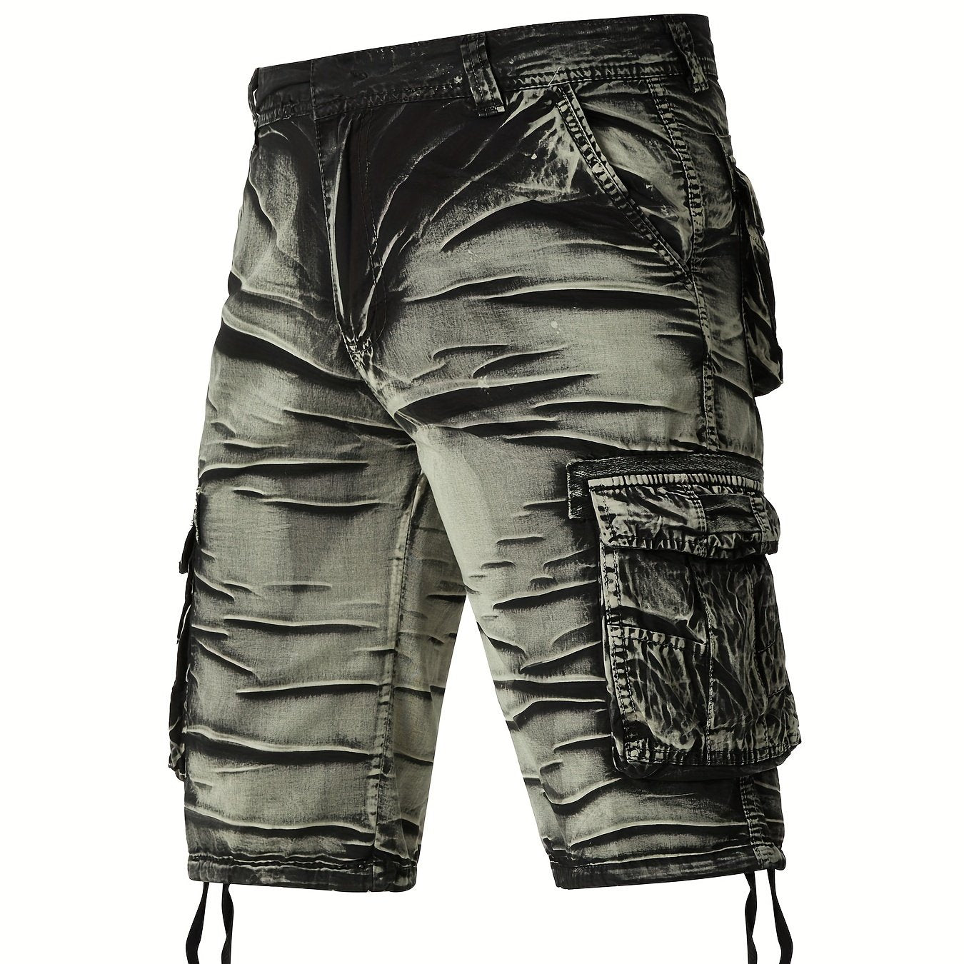 Gearbibi Camo Pattern Cotton Cargo Shorts