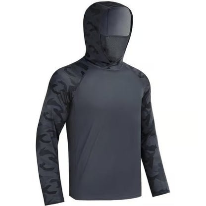 Outdoor activity essential—hooded mask integrated design 🌞 360° sun protection with no dead angles.