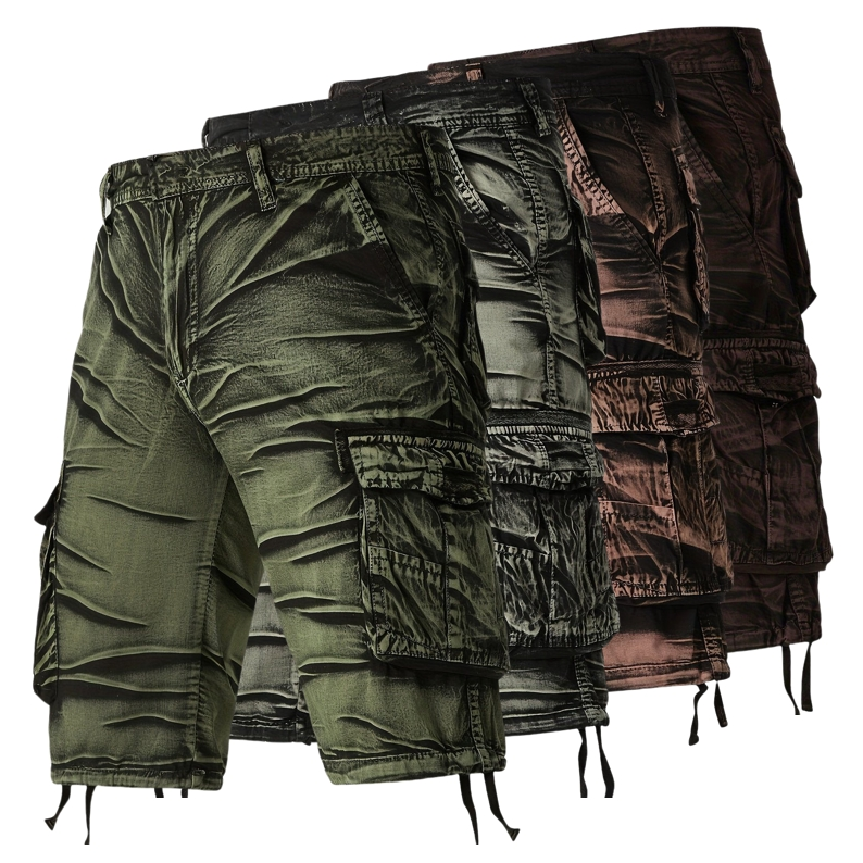 Gearbibi Camo Pattern Cotton Cargo Shorts