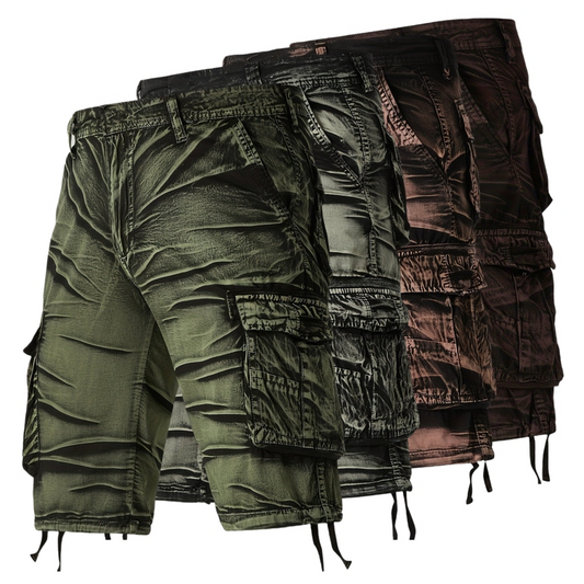 Gearbibi Camo Pattern Cotton Cargo Shorts