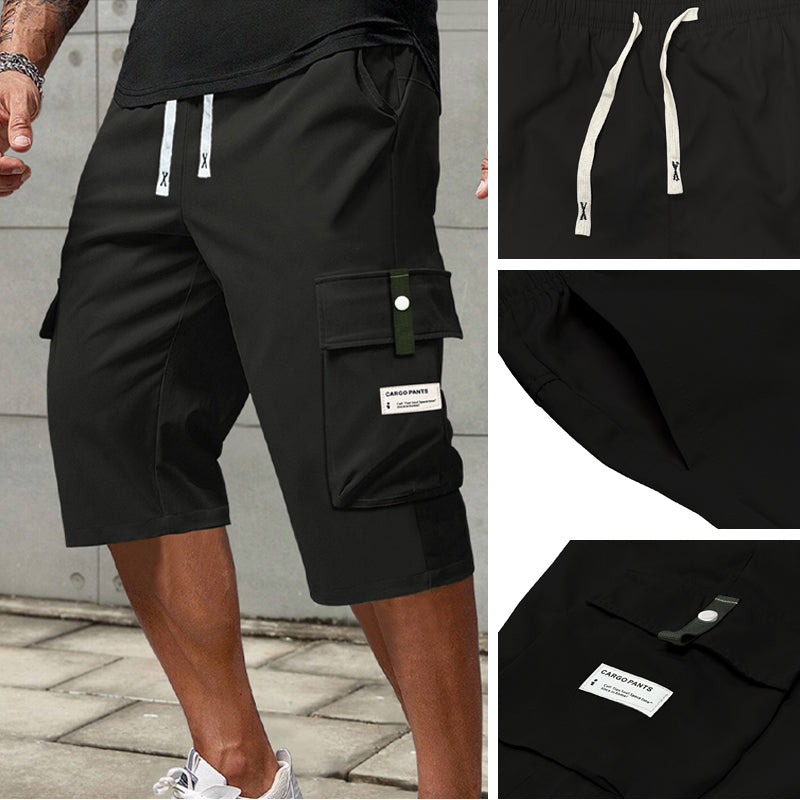 Men's Casual Drawstring Capri Cargo Pants-Buy 2 Get Free Shipping Today!