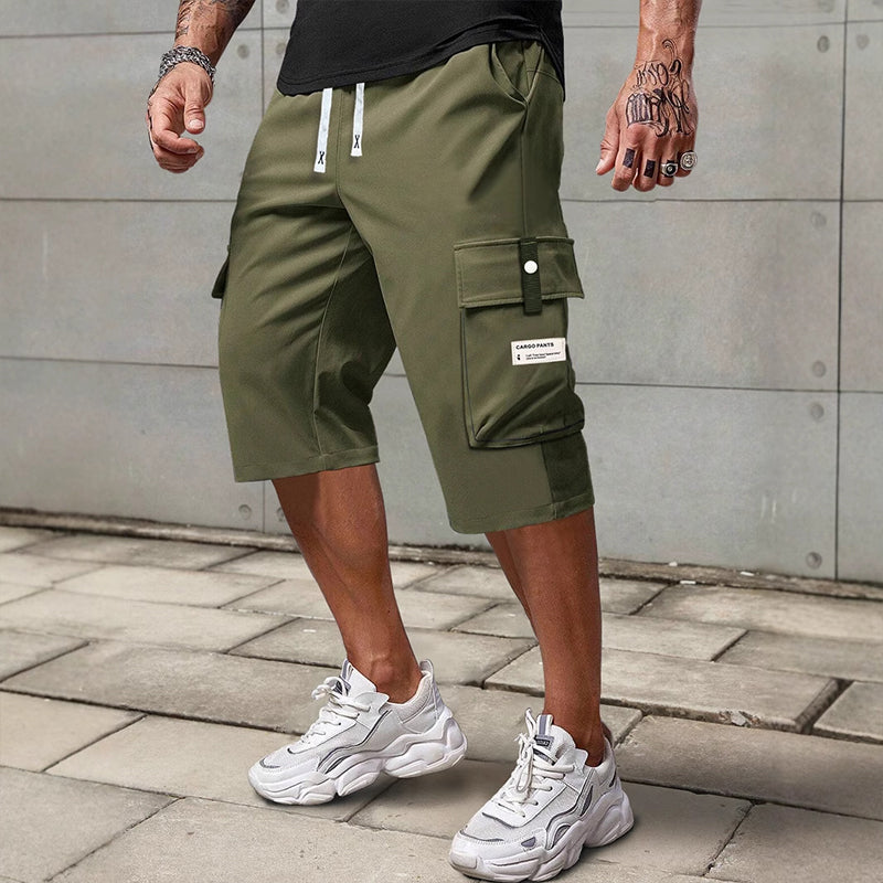 Men's Casual Drawstring Capri Cargo Pants-Buy 2 Get Free Shipping Today!