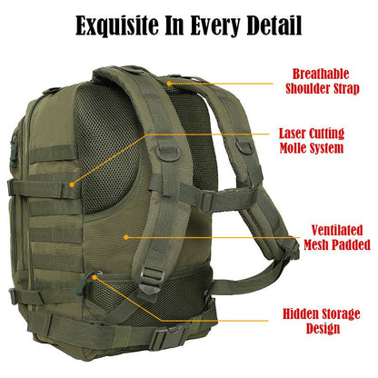 PEAKROO 3 Day Military Tactical Backpack