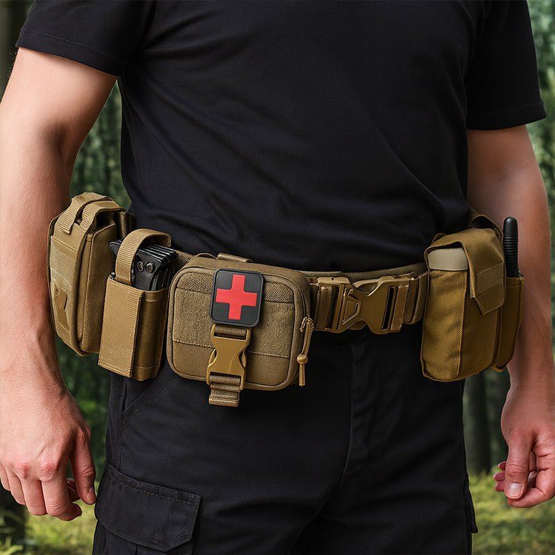 PEAKROO 5 in 1 Quick Release Tactical Duty Belt