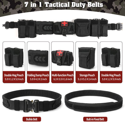 PEAKROO 5 in 1 Quick Release Tactical Duty Belt