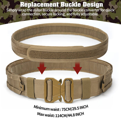 PEAKROO 5 in 1 Quick Release Tactical Duty Belt