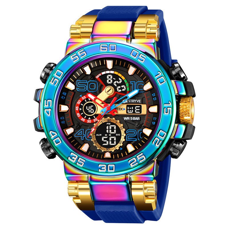 PEAKROO Colorful Functional Waterproof Tactical Watch