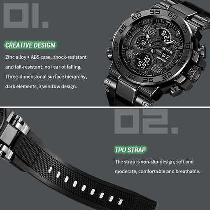 PEAKROO Colorful Functional Waterproof Tactical Watch