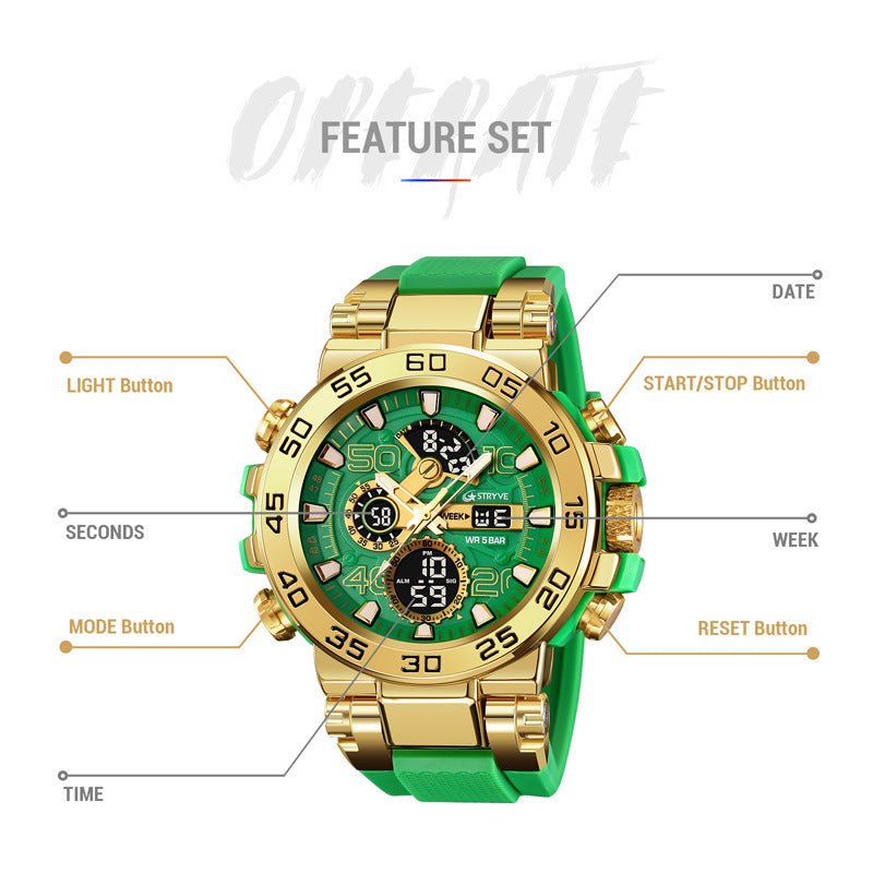 PEAKROO Colorful Functional Waterproof Tactical Watch