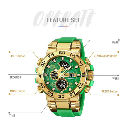 PEAKROO Colorful Functional Waterproof Tactical Watch