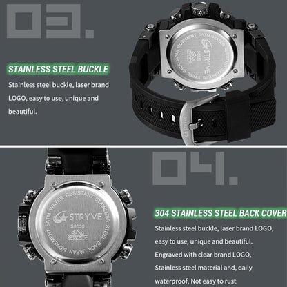 PEAKROO Colorful Functional Waterproof Tactical Watch