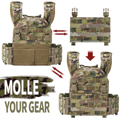 PEAKROO Quick Release Rampage Plate Carrier