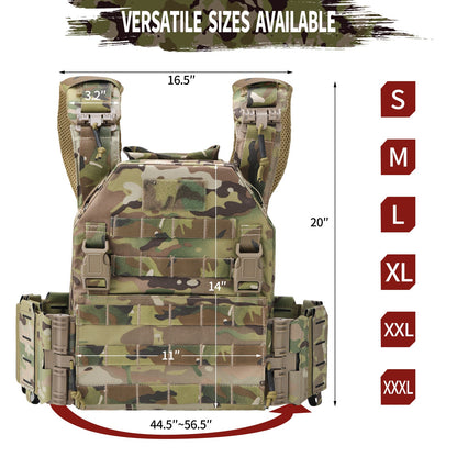PEAKROO Quick Release Rampage Plate Carrier